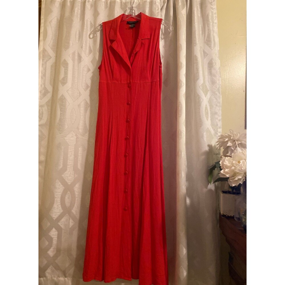 Vintage Coral Maxi Dress